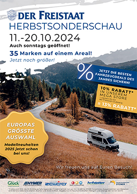 Flyer zur Herbstsonderschau im Freistaat Sulzemoos 2024.